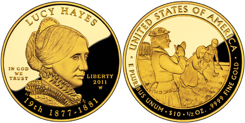 2011 Lucy Hayes First Spouse Gold Coin | Coin Guide