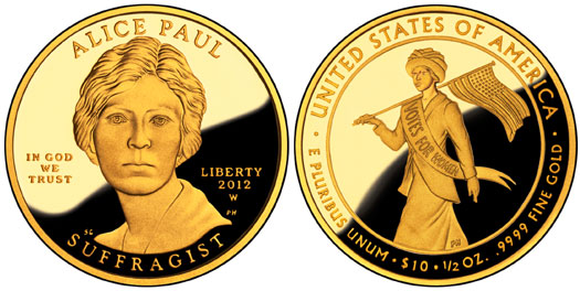 Alice Paul Suffragist Gold Coin