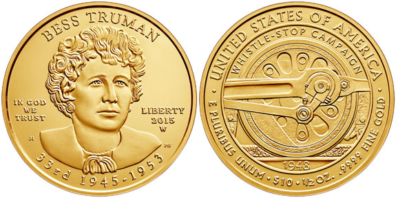 Bess Truman First Spouse Gold Coin