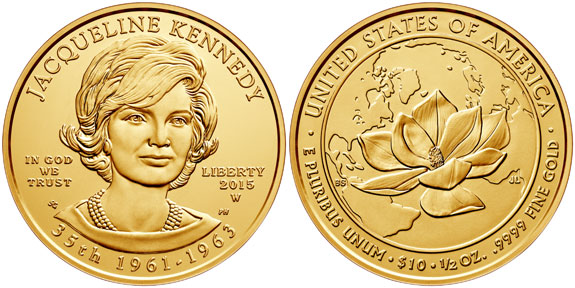 Jacqueline Kennedy First Spouse Gold Coin